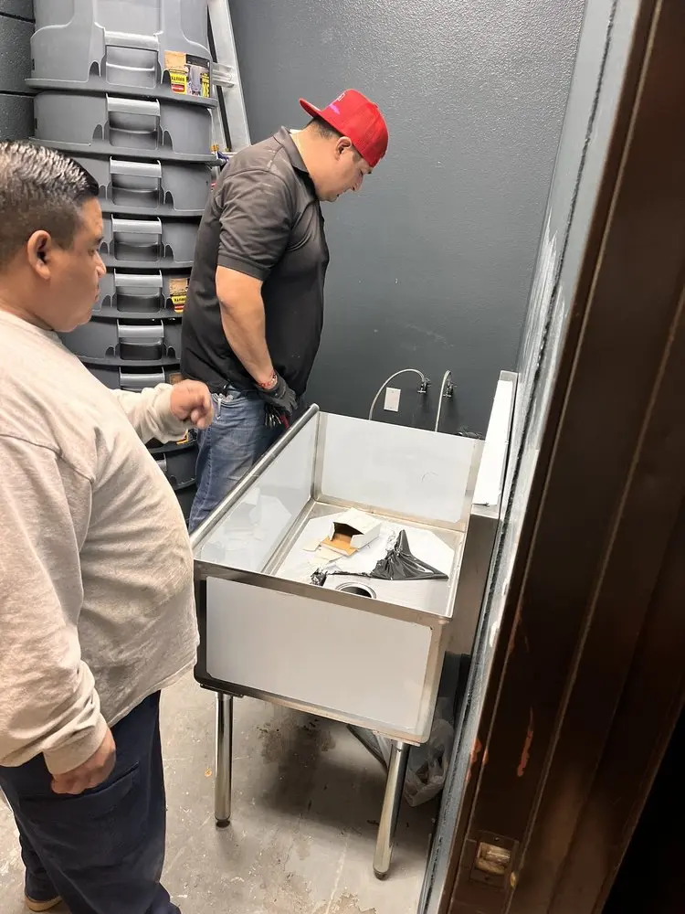 Commercial plumbing and sink installation in Pico